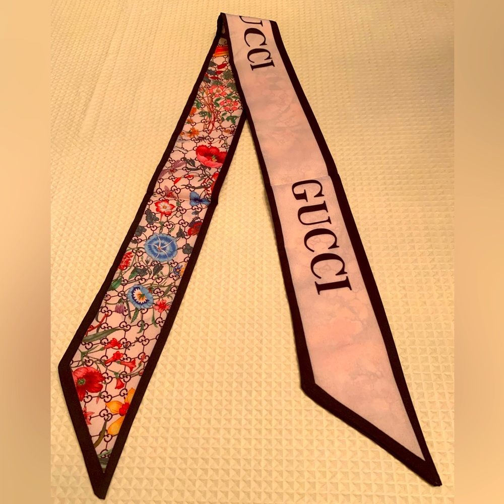 Double side silk twill scarf